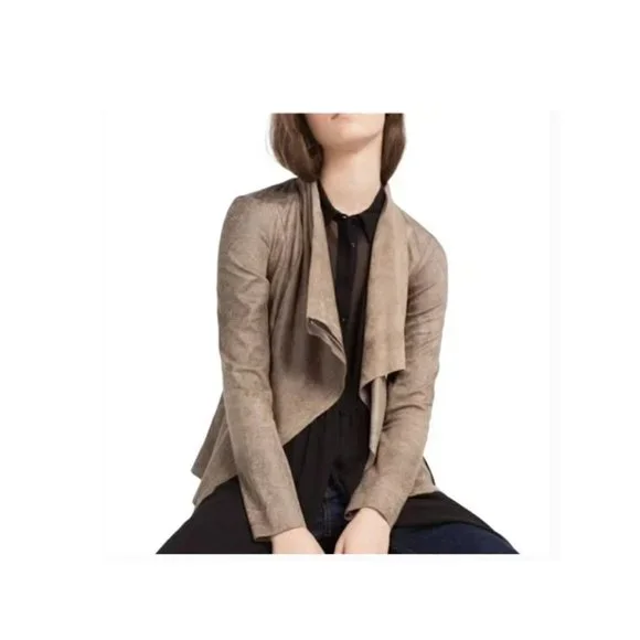 Zara Faux Vegan Suede Moto Jacket (172)🦋 - Picture 5 of 14